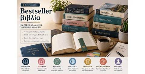 Bestseller βιβλία για κάθε αναγνώστη και κάθε στιγμή