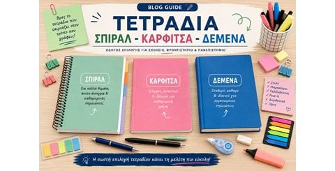 Τετράδια σπιράλ, καρφίτσα ή δεμένα; Οδηγός επιλογής