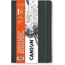 Graduate Canson Sketch Notes Grey Book 90gr 14x21.6cm184 pages  Μπλοκ - Χαρτιά Ζωγραφικής & Σχεδίου