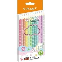 Y-Plus Ξυλομπογιές Star Pastel 12χρωμ.  Ξυλομπογιές