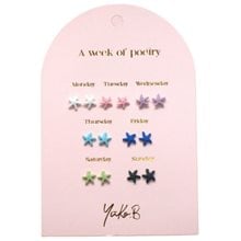 Yuko B Σκουλαρίκια  A Week Of Poetry Sea Stars 7 Ζευγάρια YB-500-321  Παιδικά Αξεσουάρ Μόδας