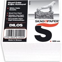 Κύβος Κολλητός Λευκός Δήλος 9x9cm 700φ  Βάση & Κύβοι σημειώσεων