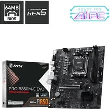 MSI MB PRO B850M-E EVO, SOCKET AMD AM5, CS AMD B850, 2 DIMM SOCKETS DDR5, HDMI/ VGA, PCI-E GEN 5.0, 2.5G LAN, MICRO-ATX, 3YW.  Μητρικές κάρτες