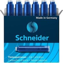 ΜΕΛΑΝΙ ΠΕΝΑΣ SCHNEIDER ΜΠΛΕ (ΑΜΠΟΥΛΕΣ 6ΤΜΧ)  Πένες