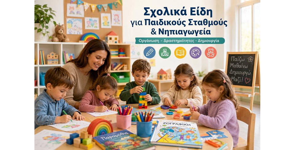 Σχολικά είδη για παιδικούς σταθμούς και νηπιαγωγεία: οδηγός λειτουργίας και δραστηριοτήτων