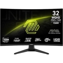 MSI MONITOR GAMING MAG 321CQF E18, CURVED RAPID VA WQHD, 32", 16:9, 300CD/M2, 3000:1, 0.5MS, 180Hz, 2560x1440, 2xHDMI/ 1xDP/ HP OUT, TILT, BLACK, 3YW.  Οθόνες Για Εργασία