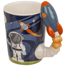 Κούπα Space με Χερούλι Πύραυλο 13x13cm 375ml  Κούπες