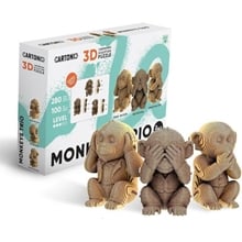 Cartonic 3D Trio Puzzle Eco 3 Πιθηκάκια  Παζλ 3D