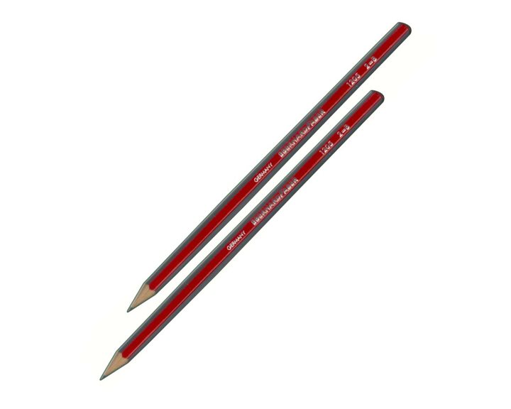 Μολύβι Eb.Faber  Ριγέ Κόκκινο 2=Β