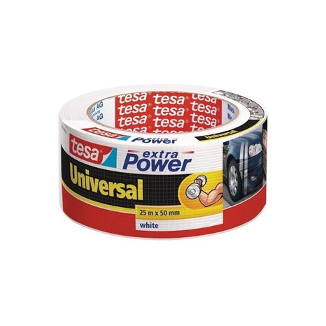 Υφασμάτινη Ταινία Tesa Universal 25mΧ50mm Λευκή