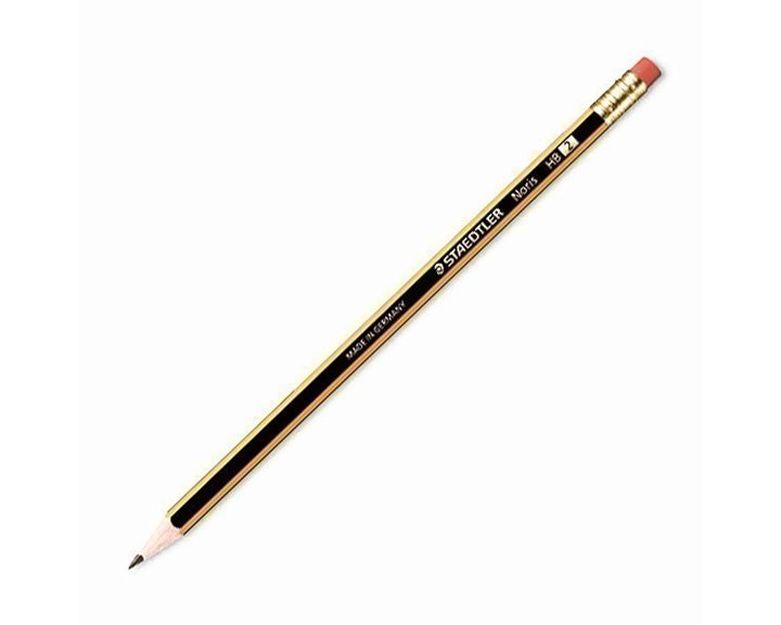 Μολύβι Staedtler Noris 122-2HB Ριγέ Γόμα