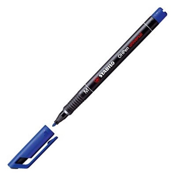 ΜΑΡΚΑΔΟΡΟΣ STABILO OHPEN 1mm MEDIUM ΜΠΛΕ 843/41