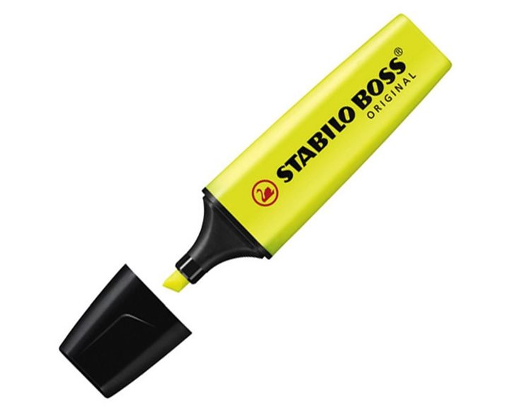 Μαρκαδόρος Υπογράμμισης Stabilo Boss 70/24 Κίτρινος