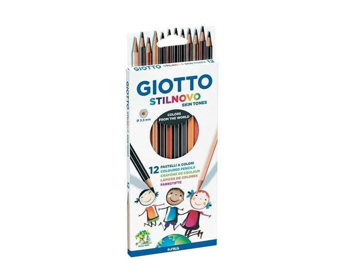 Ξυλομπογιές Giotto Stilnovo 3,3mm Skin Tones 12τεμ. 025740000