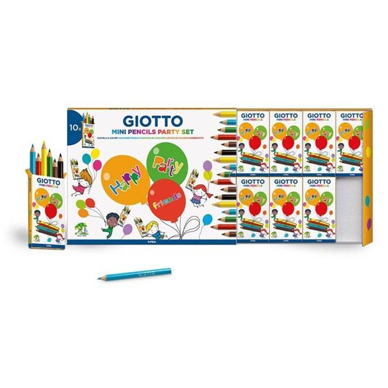 Ξυλομπογιές Mini Giotto Party Set 10 Σετ 6 τμχ. 312000