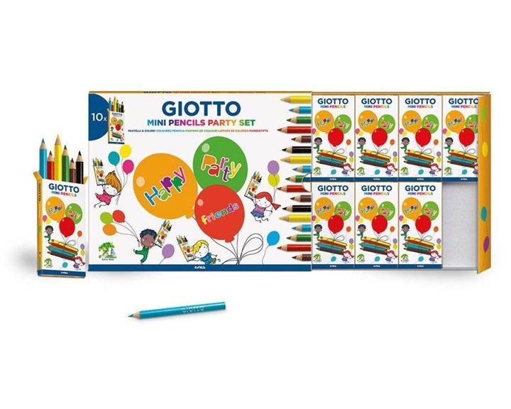 Ξυλομπογιές Mini Giotto Party Set 10 Σετ 6 τμχ. 312000