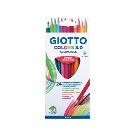 Ξυλομπογιές Giotto Ακουαρέλας 3.0 24 Τμχ.
