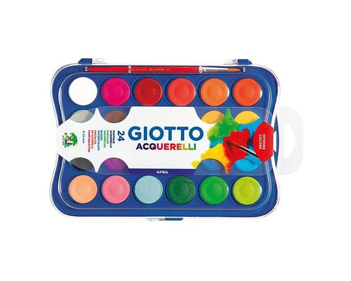 Νερομπογιά Giotto 30mm 24χρώματα