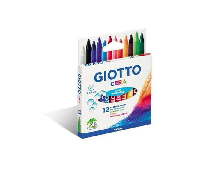 Κηρομπογιά Giotto Cera 9cm 12τεμ.