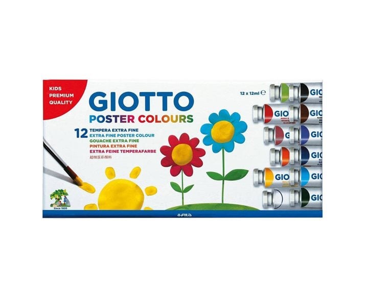 Τέμπερα σετ Giotto 12ml 12τεμ.