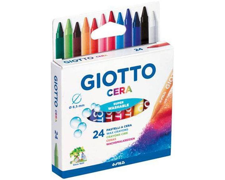 Κηρομπογιά Giotto Cera 9cm 24τεμ.