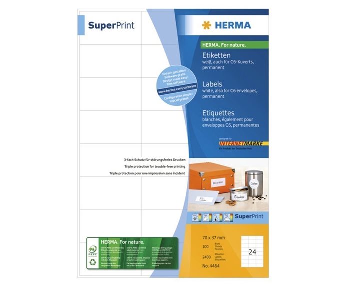 Ετικέτα Herma 70x37 100φ Νο4464