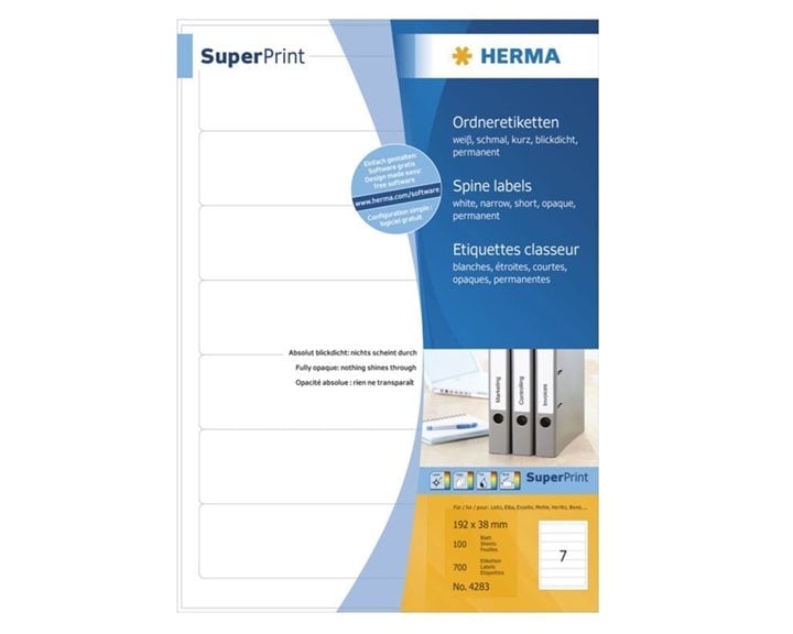 Ετικέτα Herma 192x38 100Φ No4283
