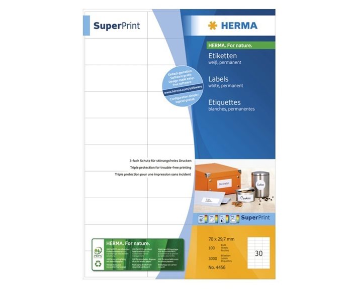 Ετικέτα Herma 70x29.7 100φ. No4456