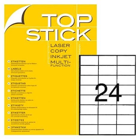 Ετικέτα Φωτ/κού TopStick Α4 8706 70.0χ37.0 100φ.