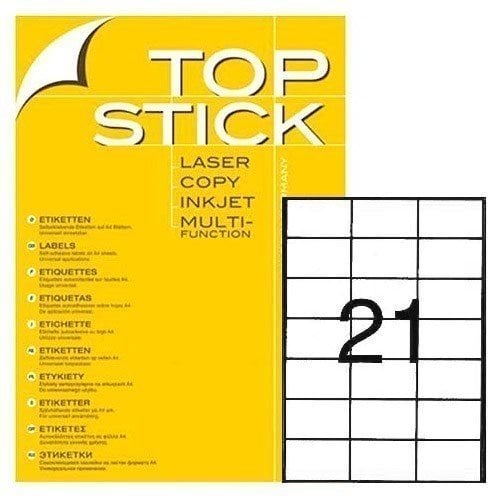 Ετικέτα Φωτ/κού TopStick Α4 8708 70.0χ42.3 100φ.