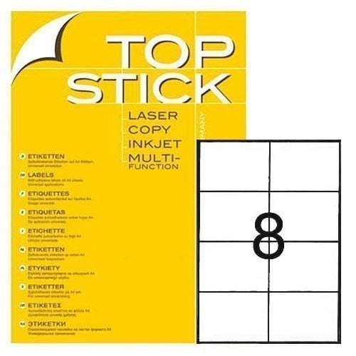Ετικέτα Φωτ/κού TopStick Α4 8716 105.0χ74.0 100φ.