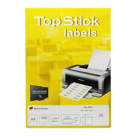 Ετικέτα Φωτ/κού TopStick Α4 8703 70.0χ29.7 100φ.