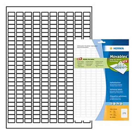 Ετικέτα Herma 25,4x10 Removable 25φ No10001