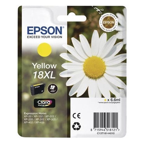 Μελάνι Epson 18XL Yellow 450pgs C13T18144012