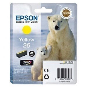 Μελάνι Epson 26 Yellow 4.5ml C13T26144012