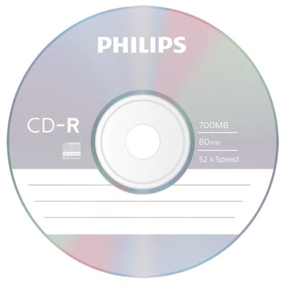 CD-R Philips 80min 700MB Slim Θήκη ( τιμή μονάδας )