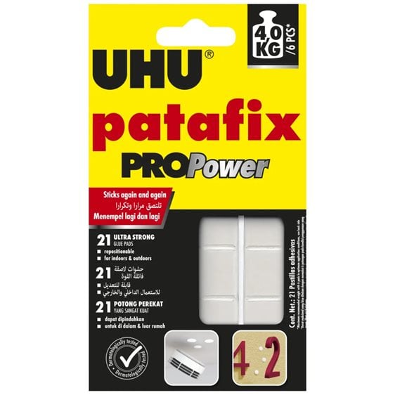 Uhu Patafix Propower Κολλάει Και Ξανακολλάει