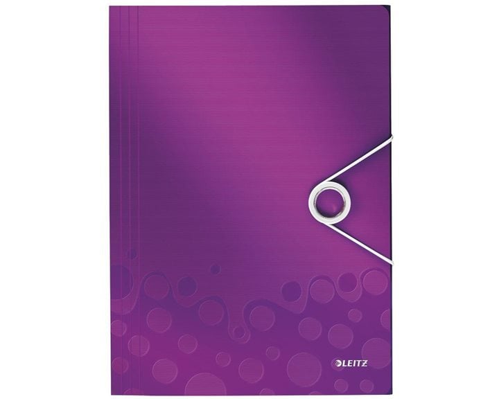 Ντοσιέ A4 Leitz PP Με Λάστιχο Purple 4599-00-62
