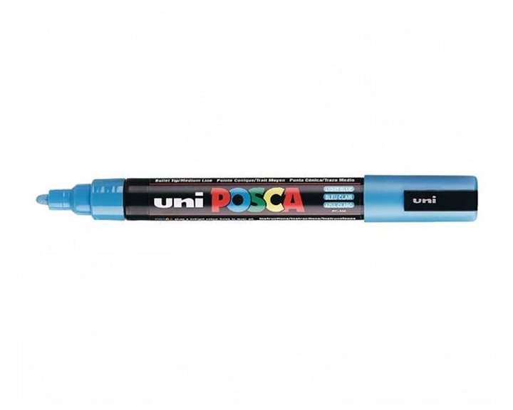 Μαρκαδόρος Uni Posca PC-5M Μπλε Ανοικτό