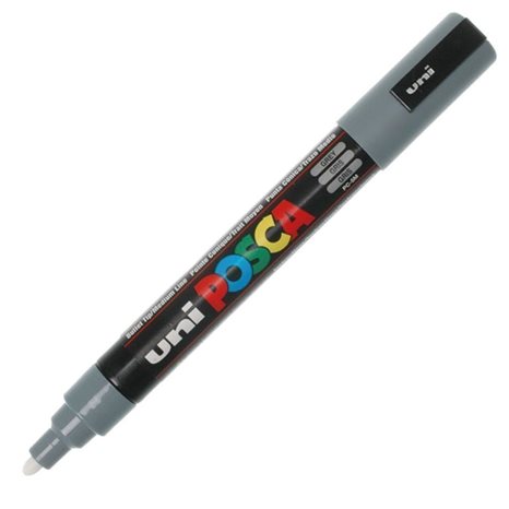Μαρκαδόρος Uni Posca PC-5M Γκρι