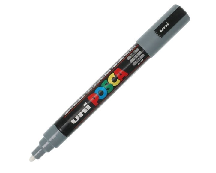 Μαρκαδόρος Uni Posca PC-5M Γκρι
