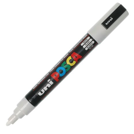 Μαρκαδόρος Uni Posca PC-5M Λευκός