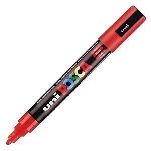 Μαρκαδόρος Uni Posca PC-5M Κόκκινο