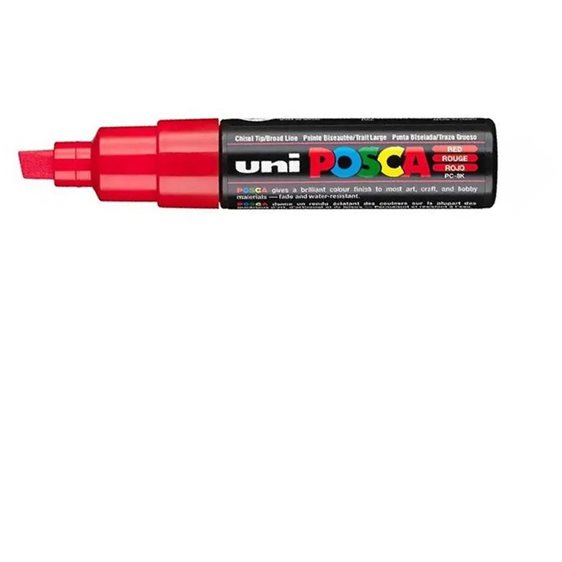 Μαρκαδόρος Uni Posca PC-8K Κόκκινος