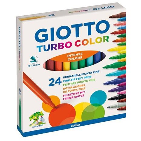 Μαρκαδόρος Giotto Turbo Color 2.8mm 24τεμ.