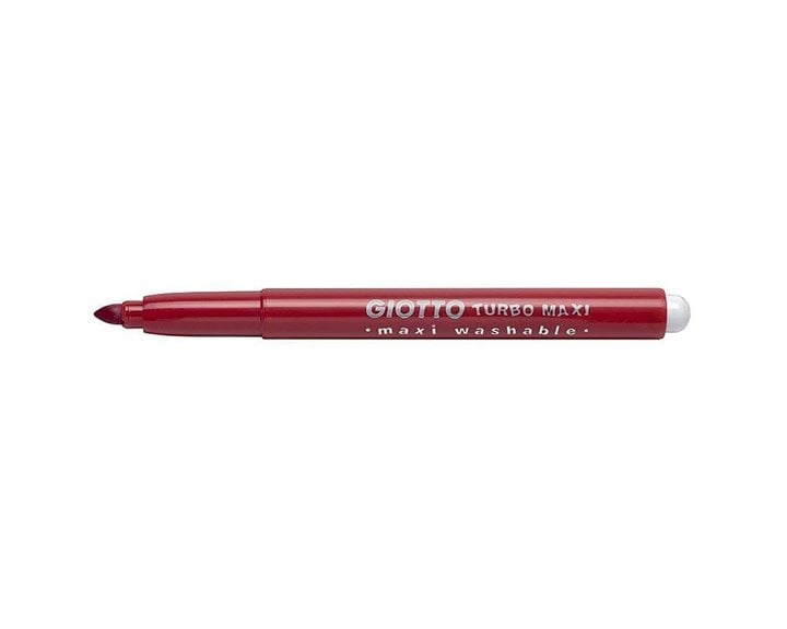 Μαρκαδόρος Giotto 12 Τεμ, Turbo Maxi Κόκκινος