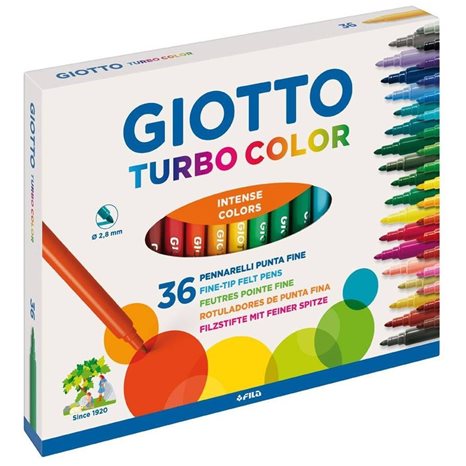 Μαρκαδόρος Giotto Turbo Color 2.8mm 36τεμ.