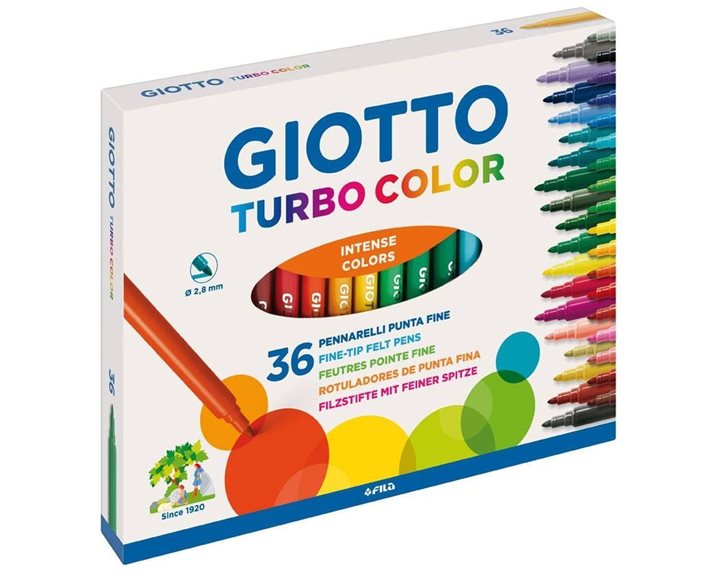 Μαρκαδόρος Giotto Turbo Color 2.8mm 36τεμ.