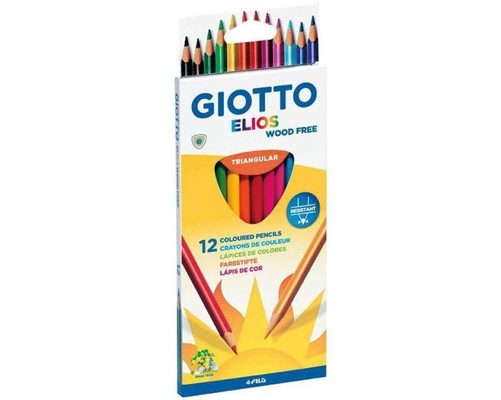 Ξυλομπογιές Giotto Τριγωνικές Elios 12Tεμ.
