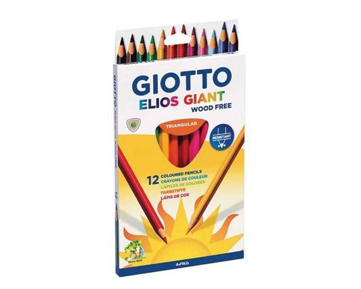 Ξυλομπογιές Giotto Elios Giant 12Tεμ. 000221500